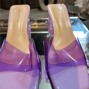 Alice & Saylorm Lavender Transparent Mules